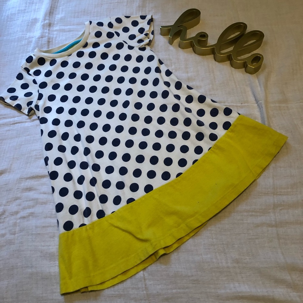 Mini Boden Polka Dot Dress, 4-5 Yr